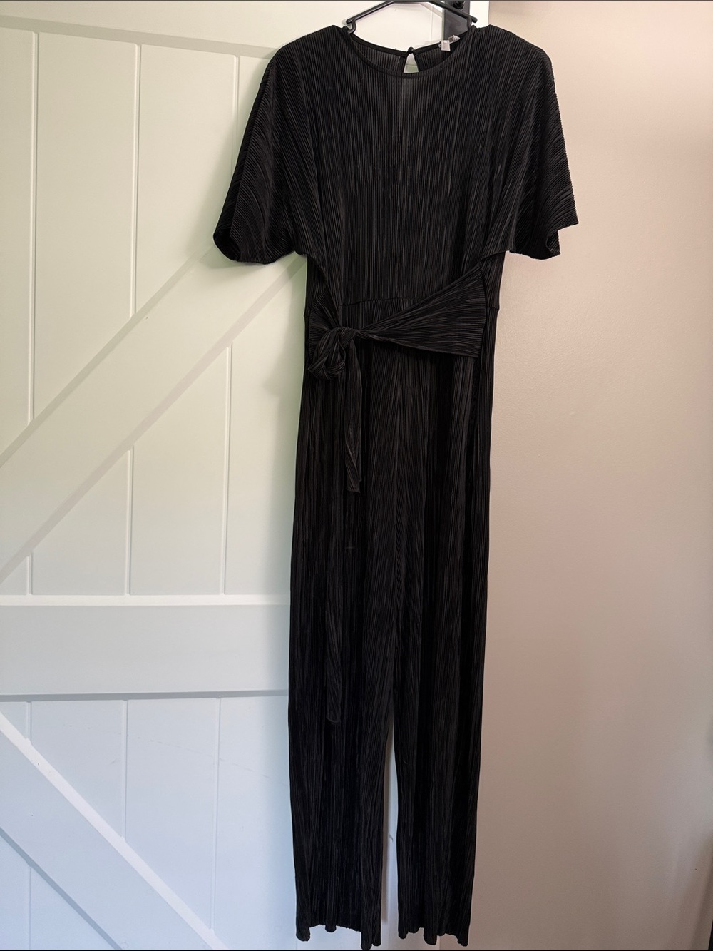 ASOS Pleated Jumpsuit with Waist Tie